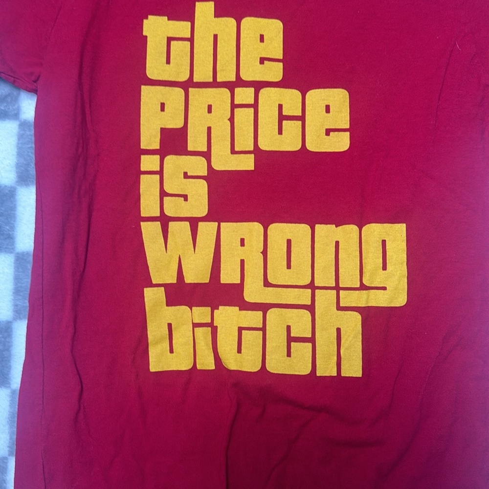 TURKEY THE PRICE IS WRONG B MEDIUM / M short sleeveve tee shirt - Picture 2 of 6